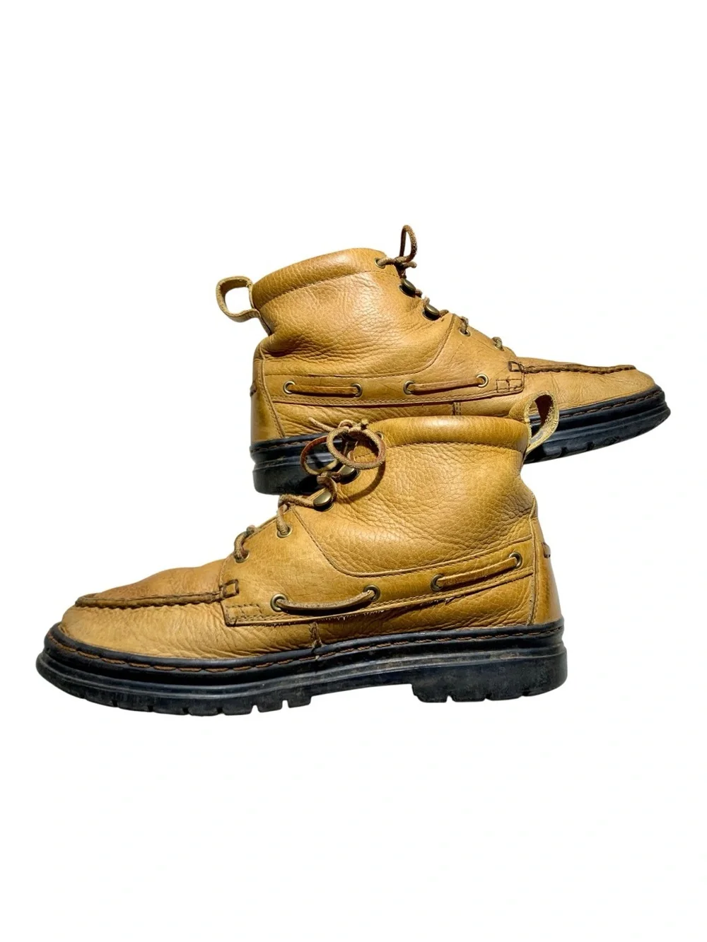 Men’s Justin Boots Grizzly #995 Leather Chukka Moc Toe Boots Size 9
